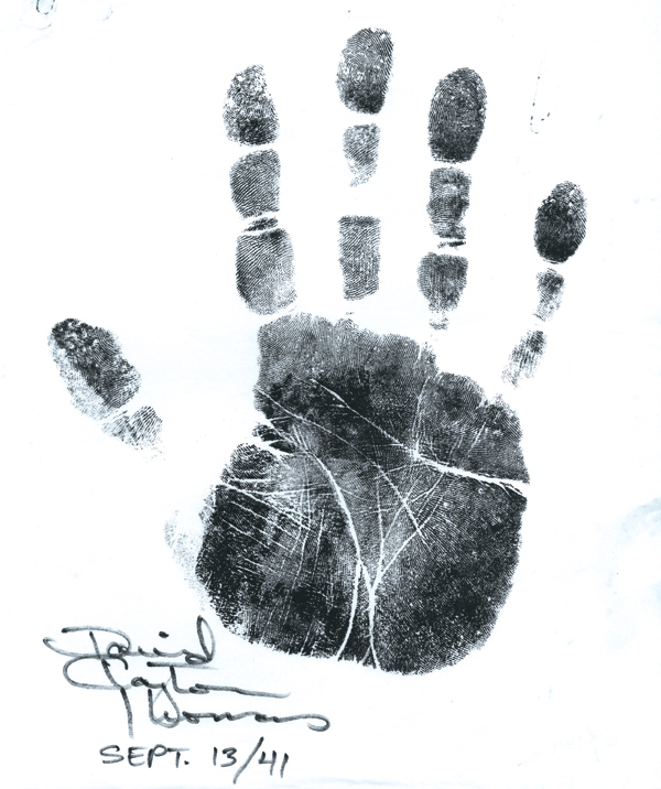 David Clayton-Thomas Handprint