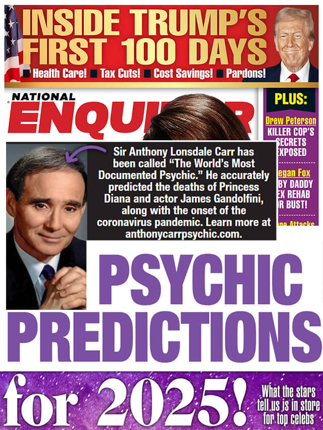 National Enquirer 2025 Predictions